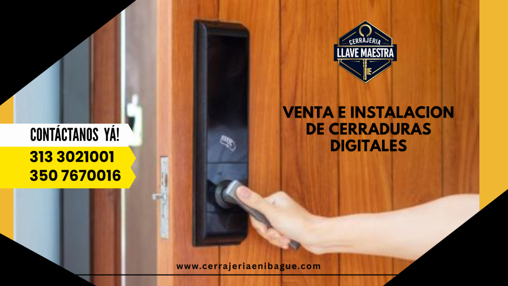 venta e instalación de cerraduras convencionales y electrónicas ibague